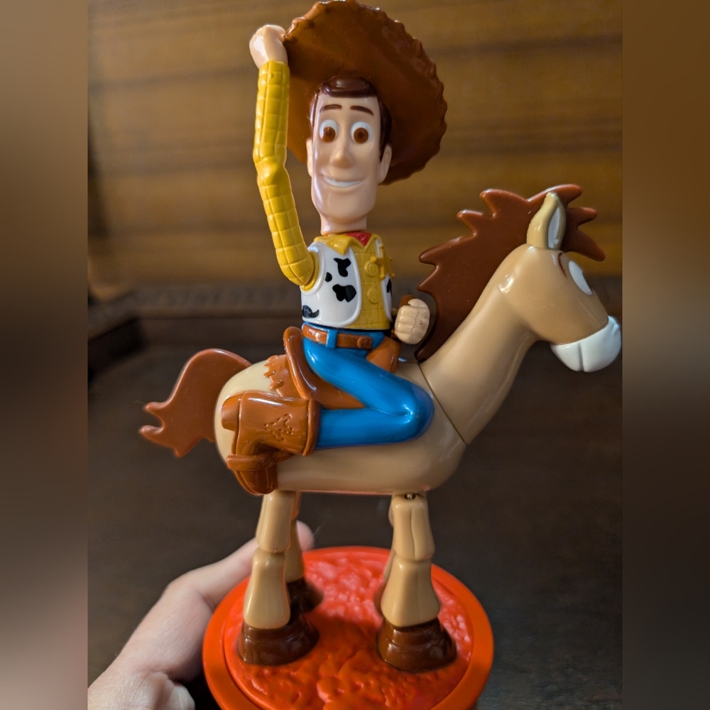 Disney Pixar Woody Bullseye Toy Story 2 Happy Meal Candy Dispenser 1999 McDonald